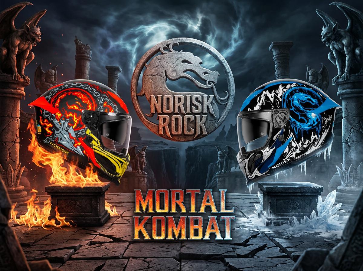 Capacetes Norisk Mortal Kombat: Sub-Zero e Scorpion chegam para quem quer pilotar com estilo