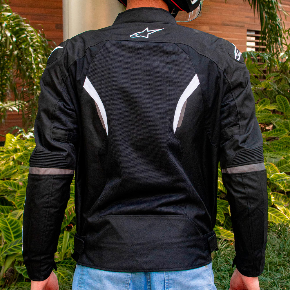 Jaqueta Alpinestars Ast V2 Air Preto/Branco