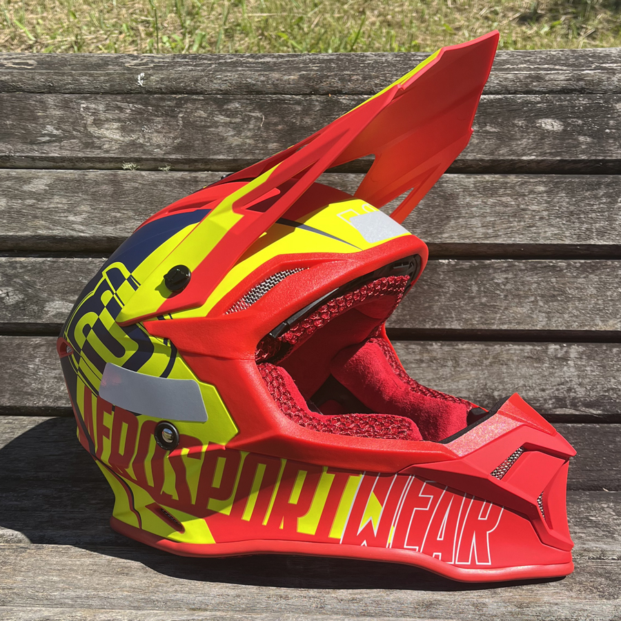 Capacete ASW Fusion 2.0 Dash Vermelho/Amarelo