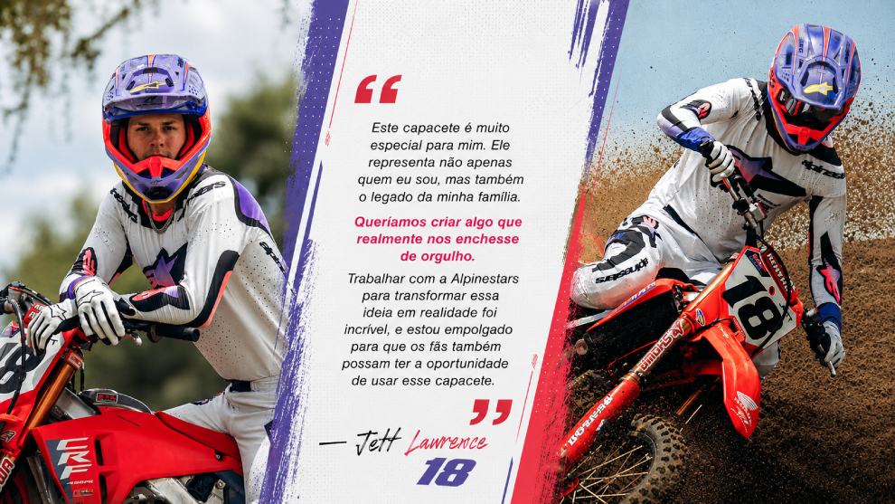 Capacete Alpinestars SM10 Jett Lawrence - Edição Limitada