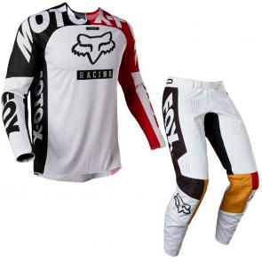 Kit Calça + Camisa Fox 360 Paddox 2022 Vermelho/Preto/Branco