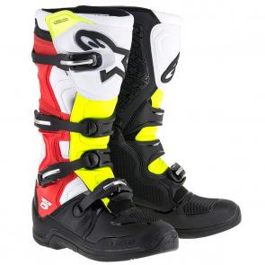 Bota Alpinestars Tech 5 - Preto/Vermelho/Amarelo