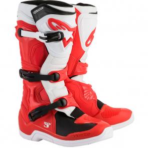 Bota Alpinestars Tech 3 - Vermelho/Branco