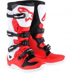 Bota Alpinestars Tech 5 - Vermelha/Branca/Preta