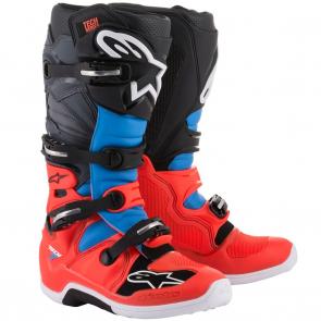 Bota Alpinestars Tech 7 - Azul/Vermelho