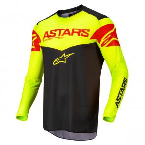 Camisa Alpinestars Fluid Tripple Preto/Amarelo 2022