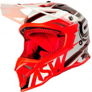 Capacete ASW Fusion 2.0 Blade Branco/Vermelho