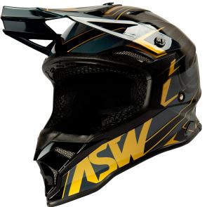 Capacete ASW Fusion 2.0 Blade Preto/Dourado