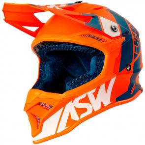 Capacete ASW Fusion 2.0 Seecker Laranja/Azul