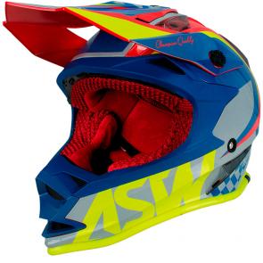 Capacete ASW Fusion Glory 19 - Azul/Vermelho
