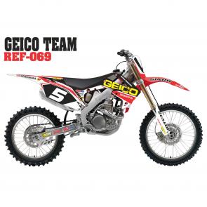 Kit Adesivo Geico Team