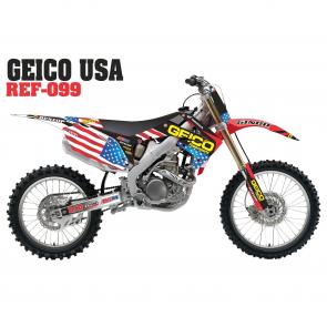 Kit Adesivo Geico USA