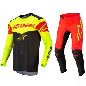 Kit Calça + Camisa Alpinestars Fluid Tripple Amarelo 2022