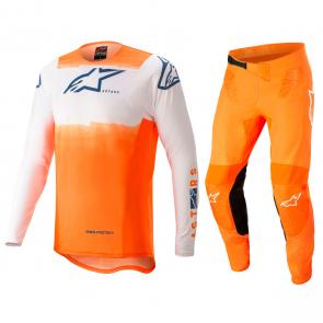 Kit Calça + Camisa Alpinestars Supertech Foster 2022 Laranja