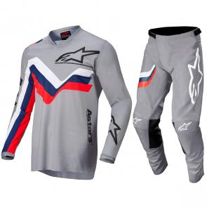 Kit Calça + Camisa Alpinestars Racer Braap Cinza 2022