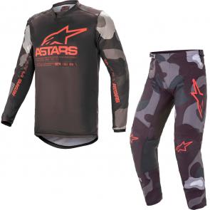 Kit Calça + Camisa Alpinestars Racer Tactical Vermelho 2021