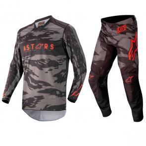 Kit Calça + Camisa Alpinestars Racer Tactical 2022 Vermelho