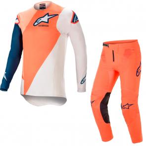 Kit Calça + Camisa Alpinestars Supertech Blaze 2021 Laranja