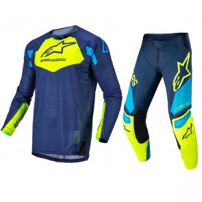 Kit Calça + Camisa Alpinestars Techstar Factory 2022 Azul