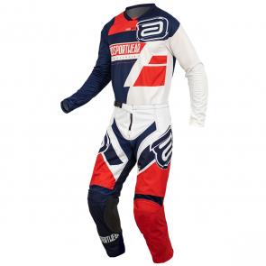 Kit Calça + Camisa ASW Image Moto-DNA Branco 2022