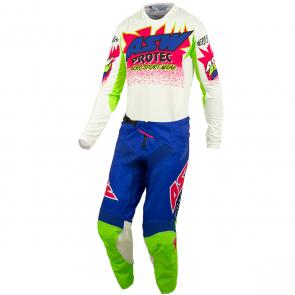 Kit Calça + Camisa ASW Podium Protec Branco/Azul