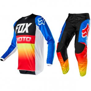 Kit Calça + Camisa Fox 180 Fyce 2020 Azul/Vermelho