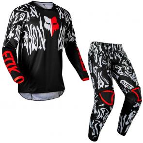 Kit Calça + Camisa Fox 180 Peril 2022 Preto/Vermelho