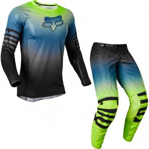 Kit Calça + Camisa Fox Airline Reepz Preto/Amarelo