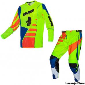 calça e camisa motocross ims