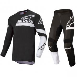 Kit Calça + Camisa Alpinestars Fluid Chaser 2022 Preto/Branco