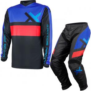 Kit Calça + Camisa Mattos Racing Assimilate Azul/Vermelho