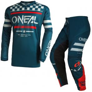 Kit Calça + Camisa Oneal Squadron Azul 2022