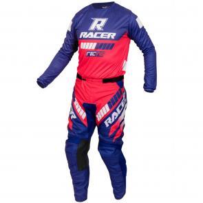 Kit Calça + Camisa Racer On Azul/Vermelho