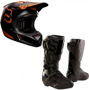 Kit Capacete + Bota Fox