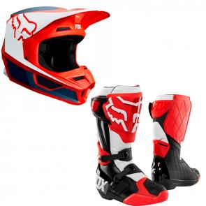 Kit Capacete PRZM + Bota Fox Comp R