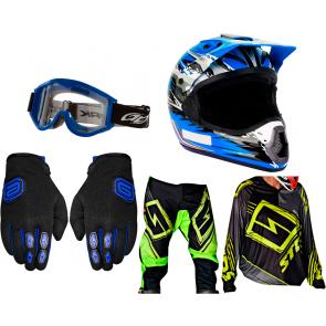Kit Equipamento Motocross Start - 5 Itens