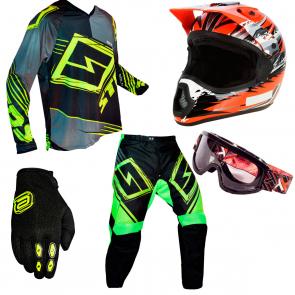Kit Equipamento Motocross Start - 5 Itens
