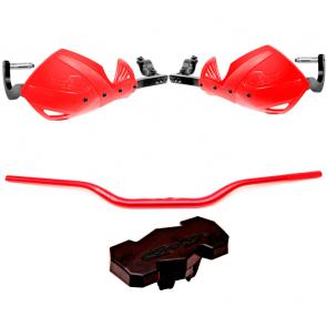 Kit Motocross Guidão + Protetor De Mão
