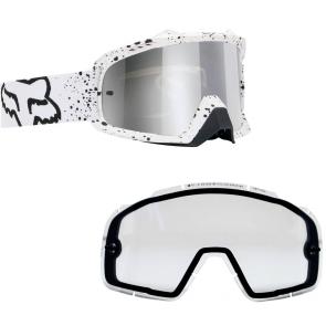 Kit Óculos Fox Air SPC Flight Branco + Lente Fox Air SPC Dual