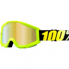 Óculos 100% Strata Neon Yellow Espelhado