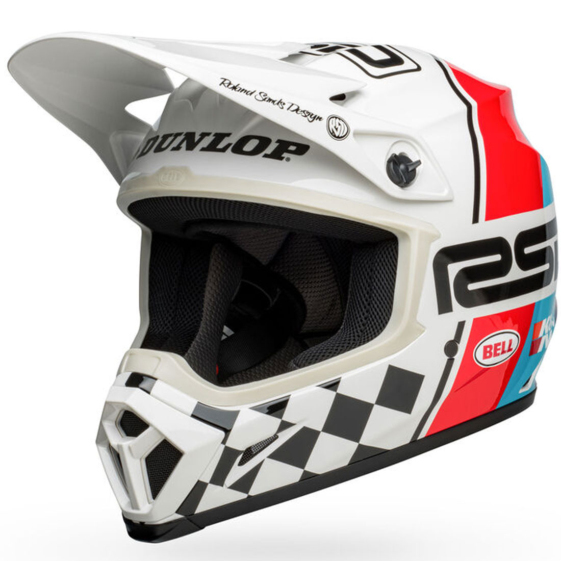 Capacete Bell MX 9 RSD The Rally White/Black Mips