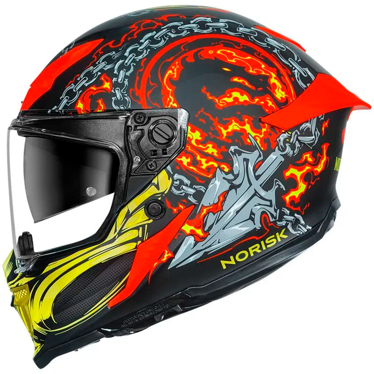 noriです Capacete Norisk Rock Mortal Kombat Scorpion