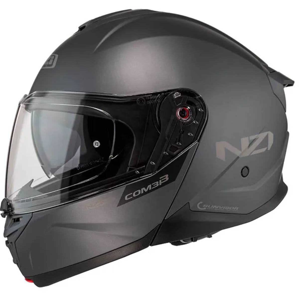 CQ3 3点 Capacete NZI Combi 3 Duo Anthracite Articulado