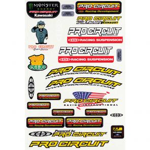 Cartela de Adesivos Pro Circuit