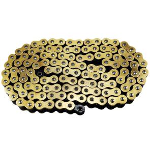 Corrente CZ Chains 525H Com Retentor em X SDZZ 128L Dourada Alta Performance