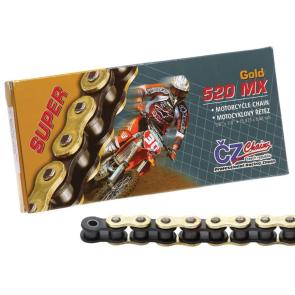 Corrente CZ Chains MX Gold 520 S/ Retentor118 Elos