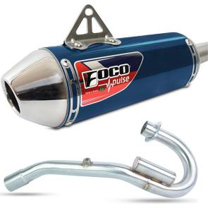 Escapamento Curva + Ponteira Foco Pulse XR 300L Tornado
