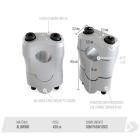 Adaptador de Guidão + Alongador Biker 22x60mm