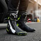 Bota Alpinestars SMX Plus V2 Preto/Amarelo Flúor