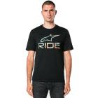 Camiseta Alpinestars Ride 4.0 Camo Preto